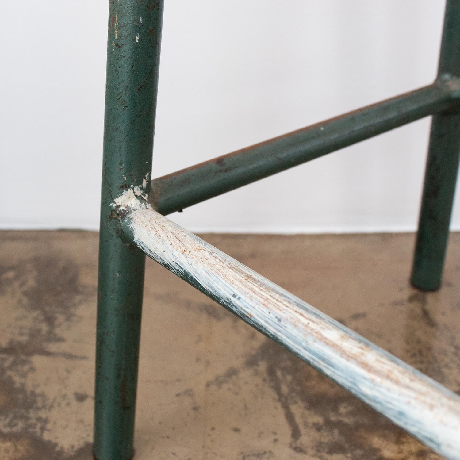 Vintage Holz Hocker Barhocker Industrial Höhenverstellbar