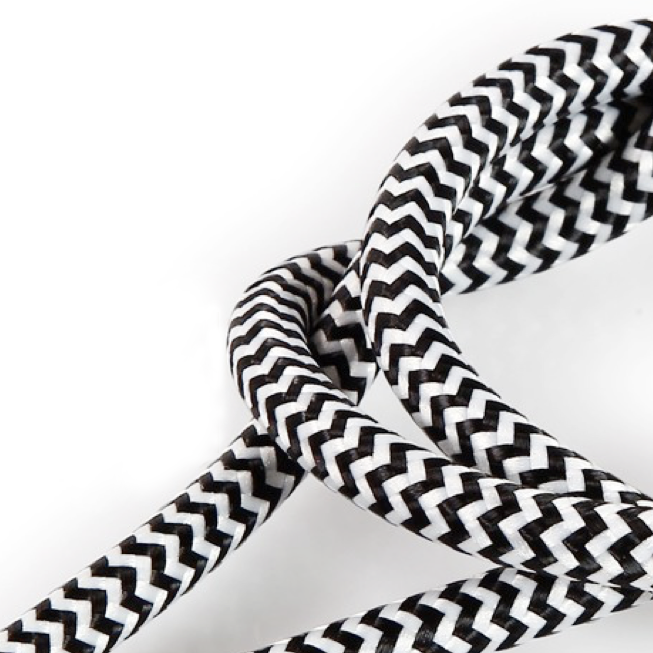 Textilkabel Stoffkabel 3-adrig textilummanteltes Stromkabel | Meterware