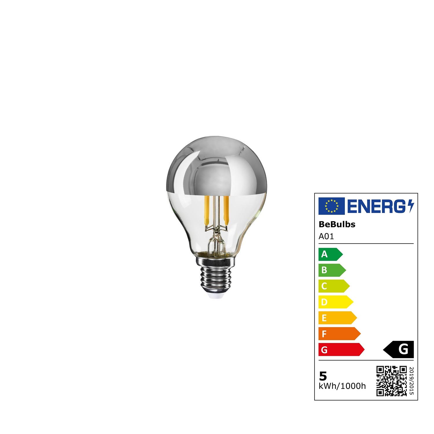 E14 Kopfverspiegelte LED-FILAMENT Kugel 4,5 W 380 lm Leuchtmittel