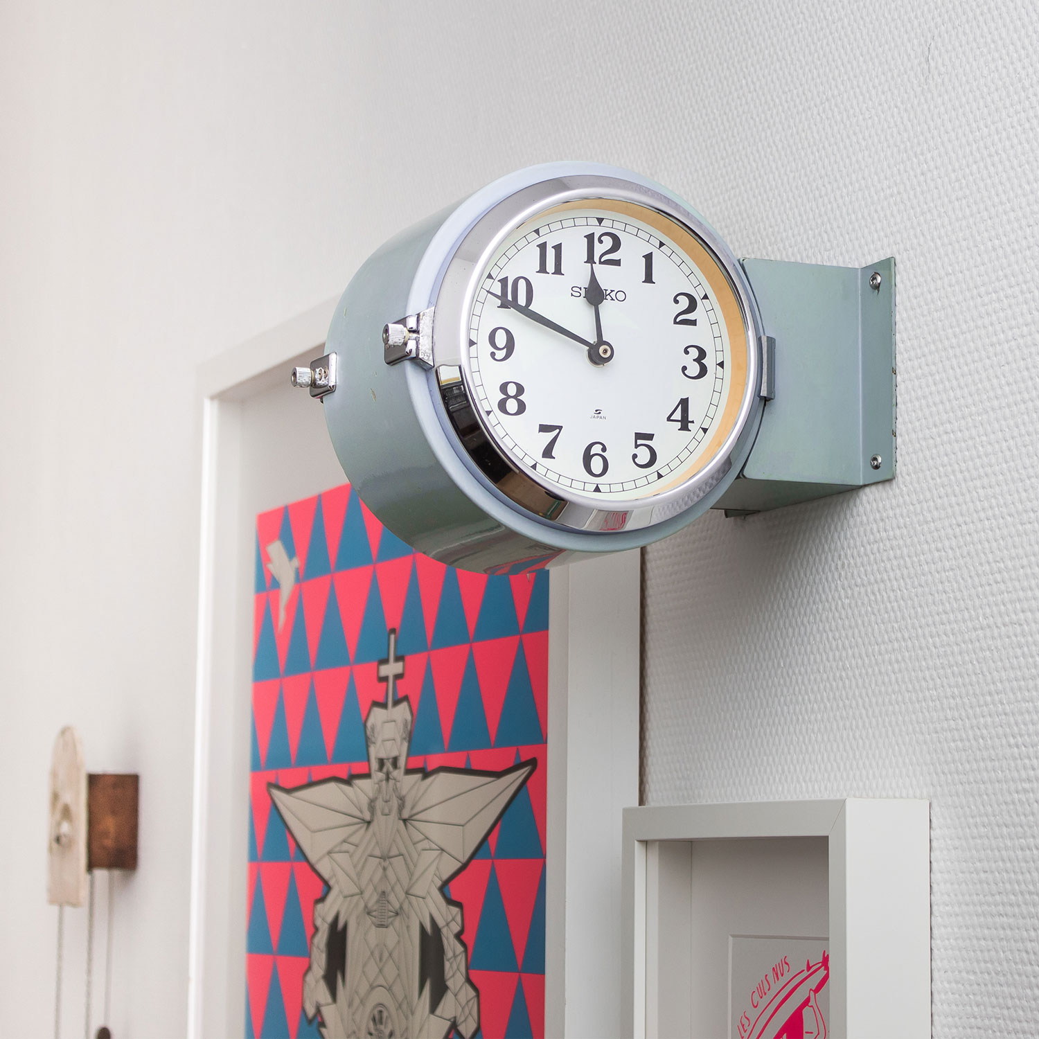 Doppelseitige Schiffsuhr