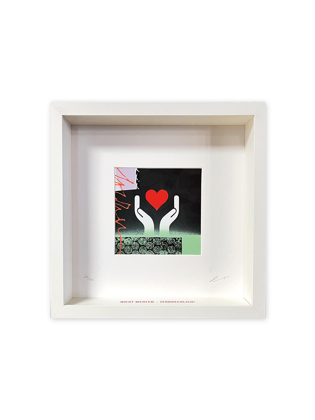Print | Nicht werfen - Zerbrechlich - limitierter Druck 25 x 25 cm