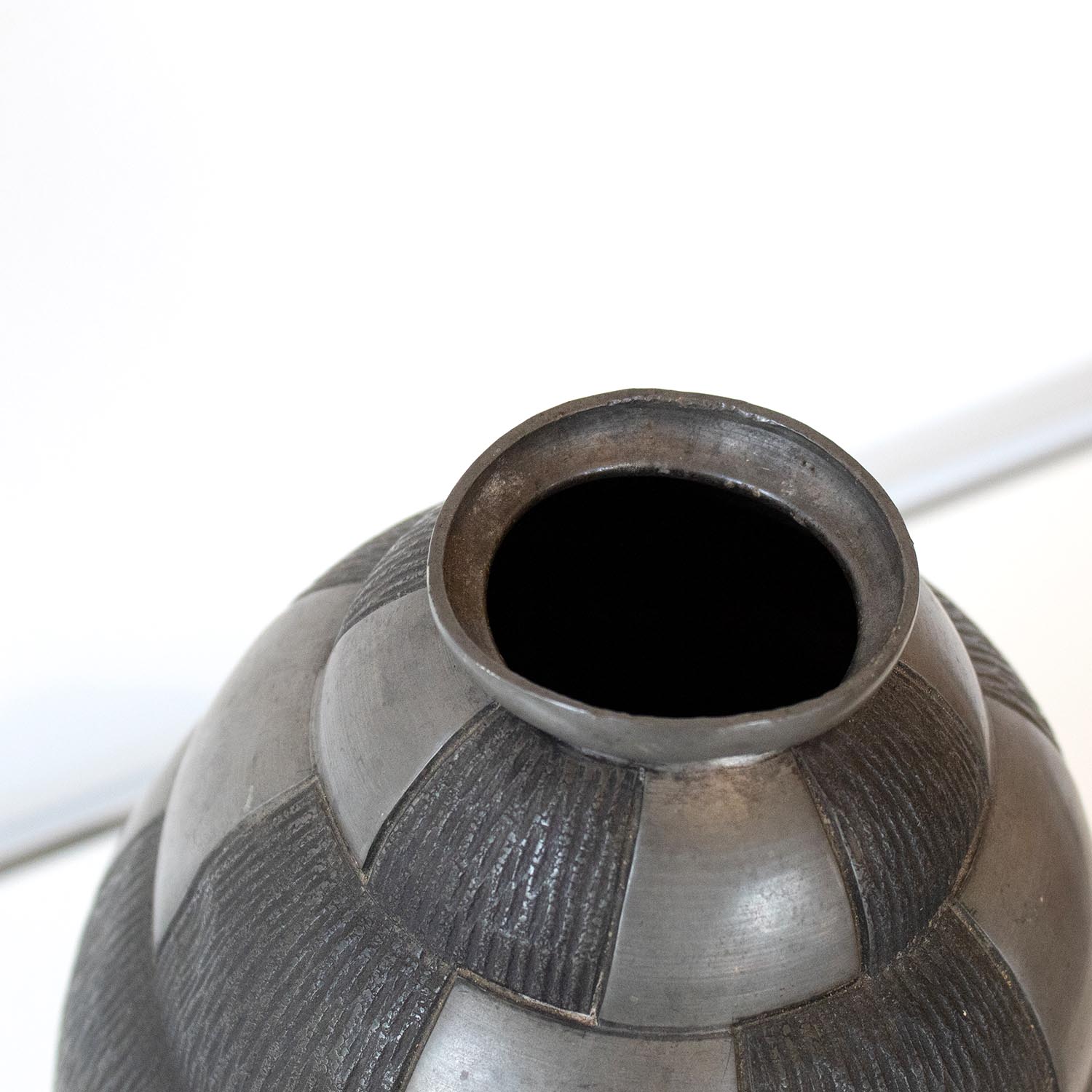 Art Déco Zinn Vase Emile Petizon (1855-1922) aus Frankreich 1920er