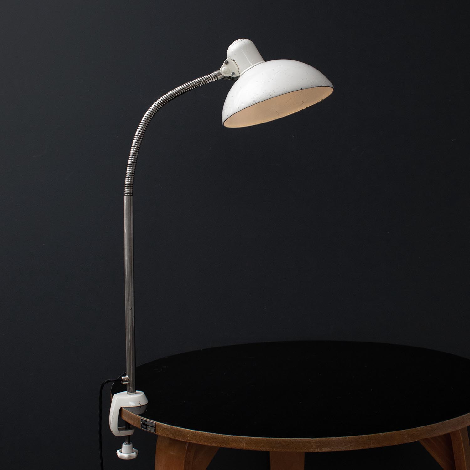 Original Kaiser Idell 6740 Klemmleuchte Schreibtischlampe Creme (Christian Dell)