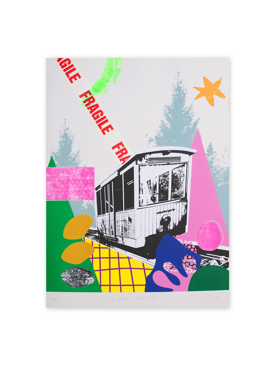 Print | Merkurbergbahn | Es darf leicht sein - limitiertes Poster 50 x 70 cm