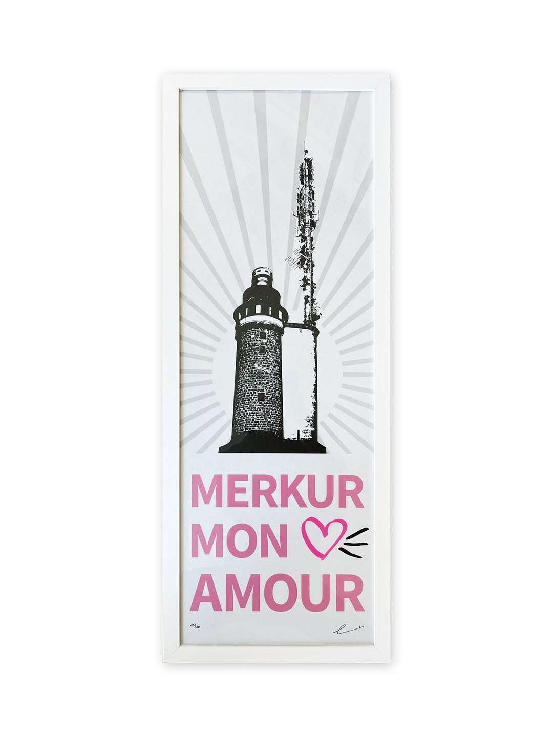 Print | Merkur Mon Amour - limitierter Druck 34 x 88 cm