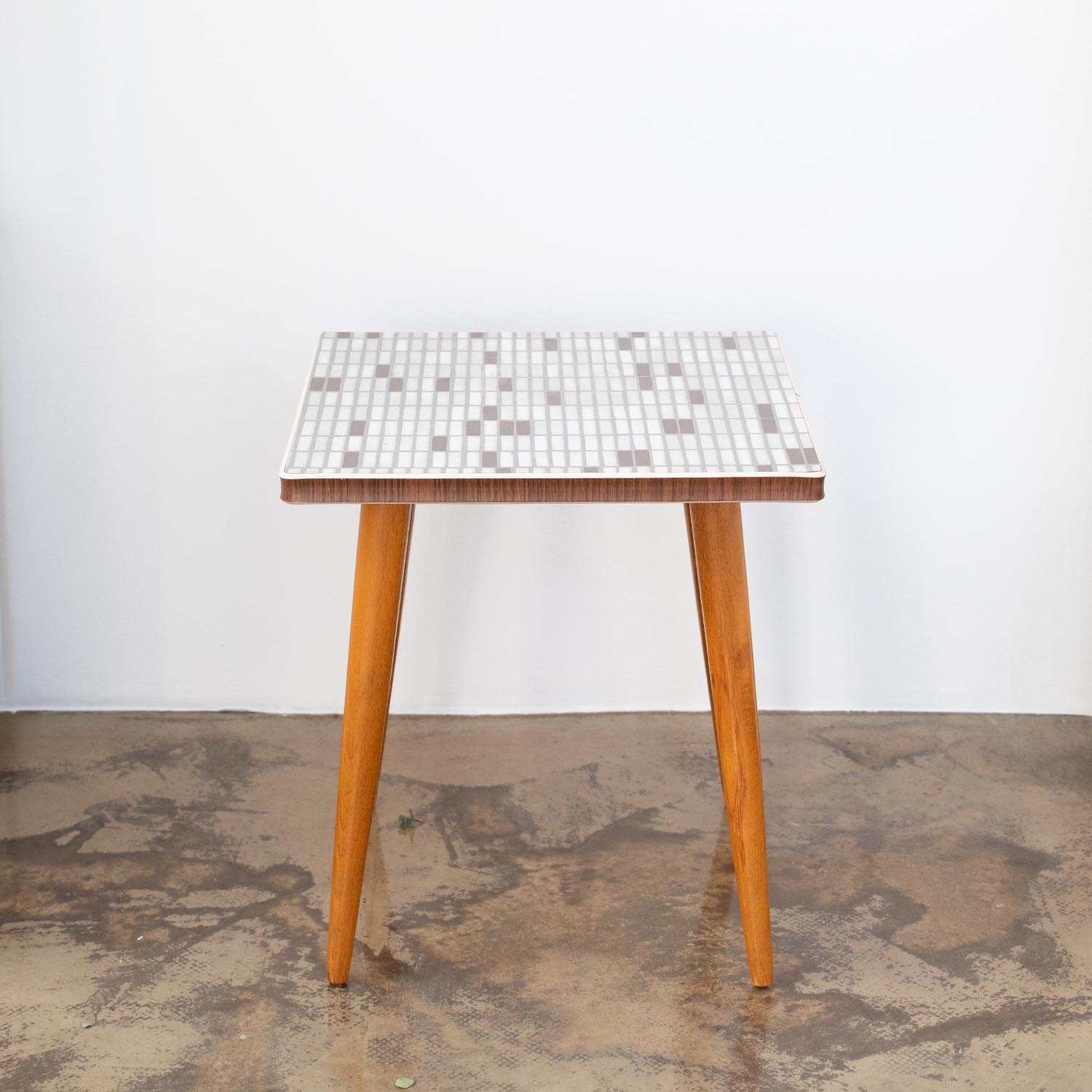 Kleiner "OPAL" vintage 60er Beistelltisch 30 x 30 cm midcentury