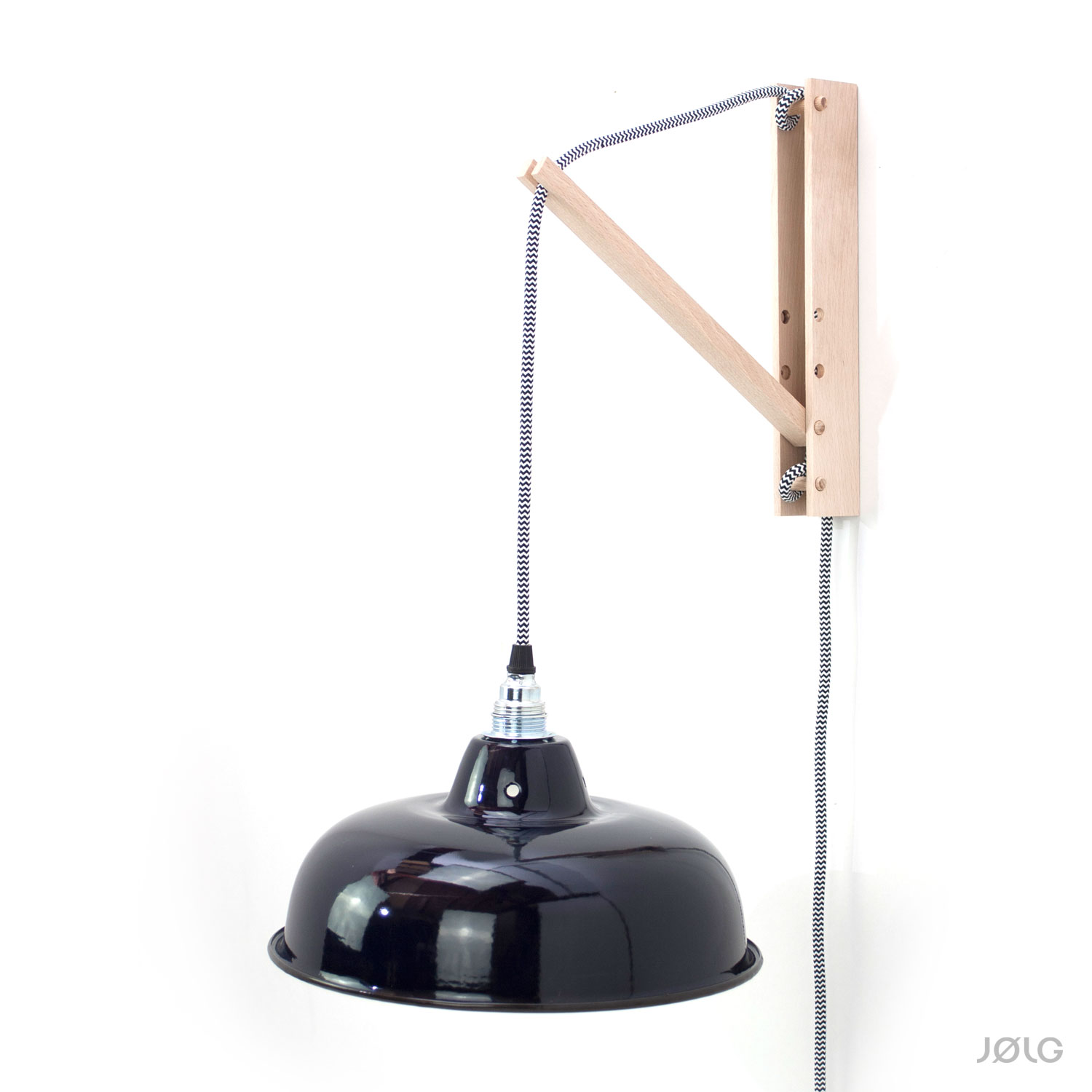 ausleger_holz_01 Wandhalterung Holz natur für Hängelampen (DIY Wandlampe)
