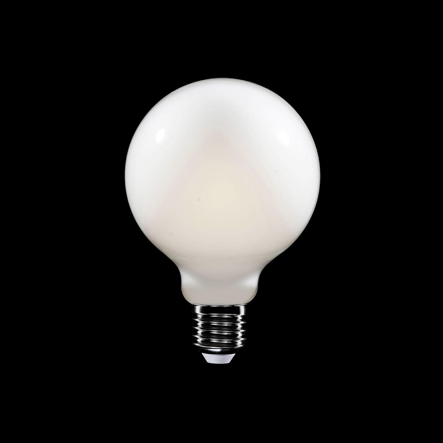 LED Globe G95 Glühbirne E27 Filament Milky Opal-Look 4 W warm-weiß 470 lm