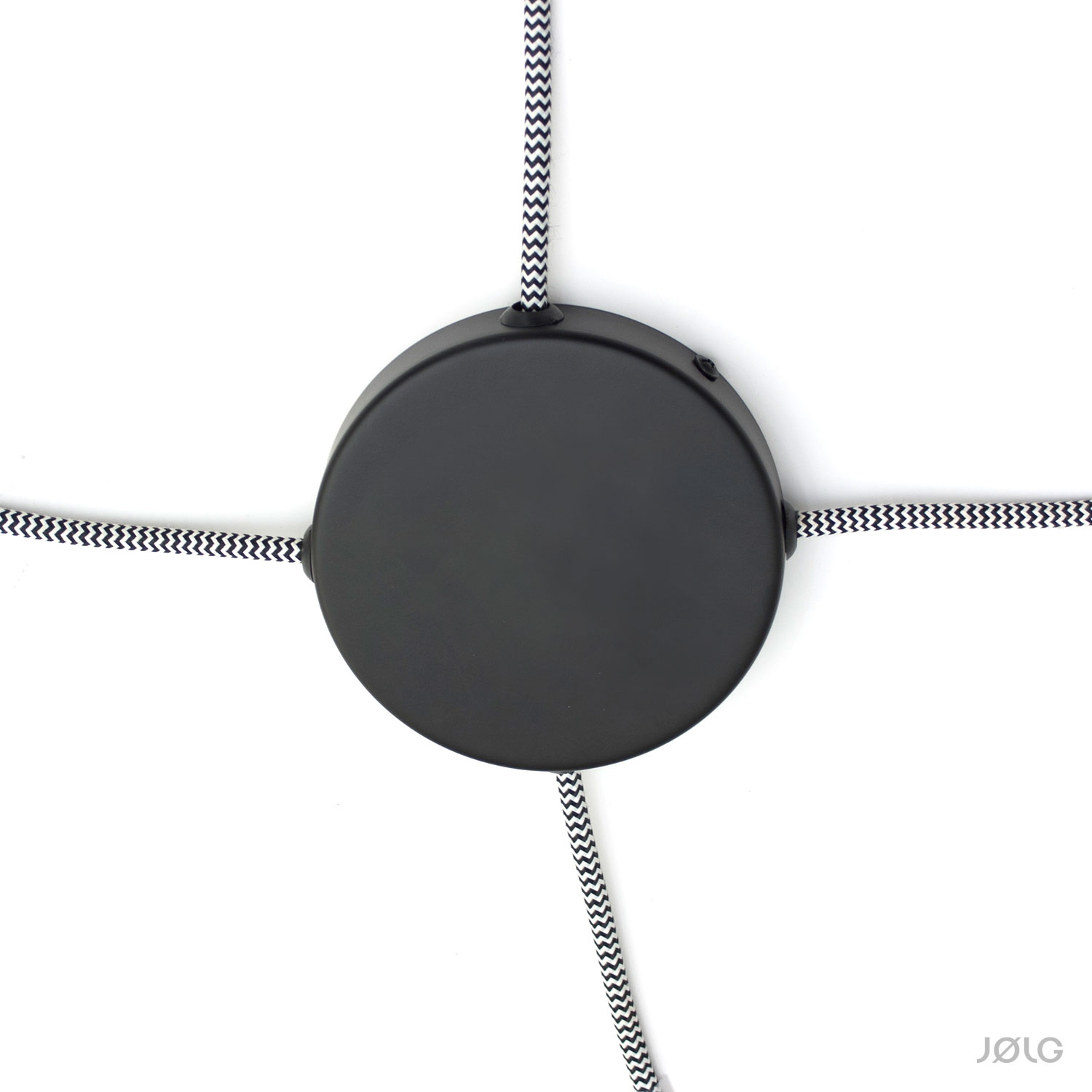 abz_s_01D6uaOAL6Rk5xj Metall Abzweigbaldachin Schwarz für 1-4 Lampen (Abzweig Baldachin)