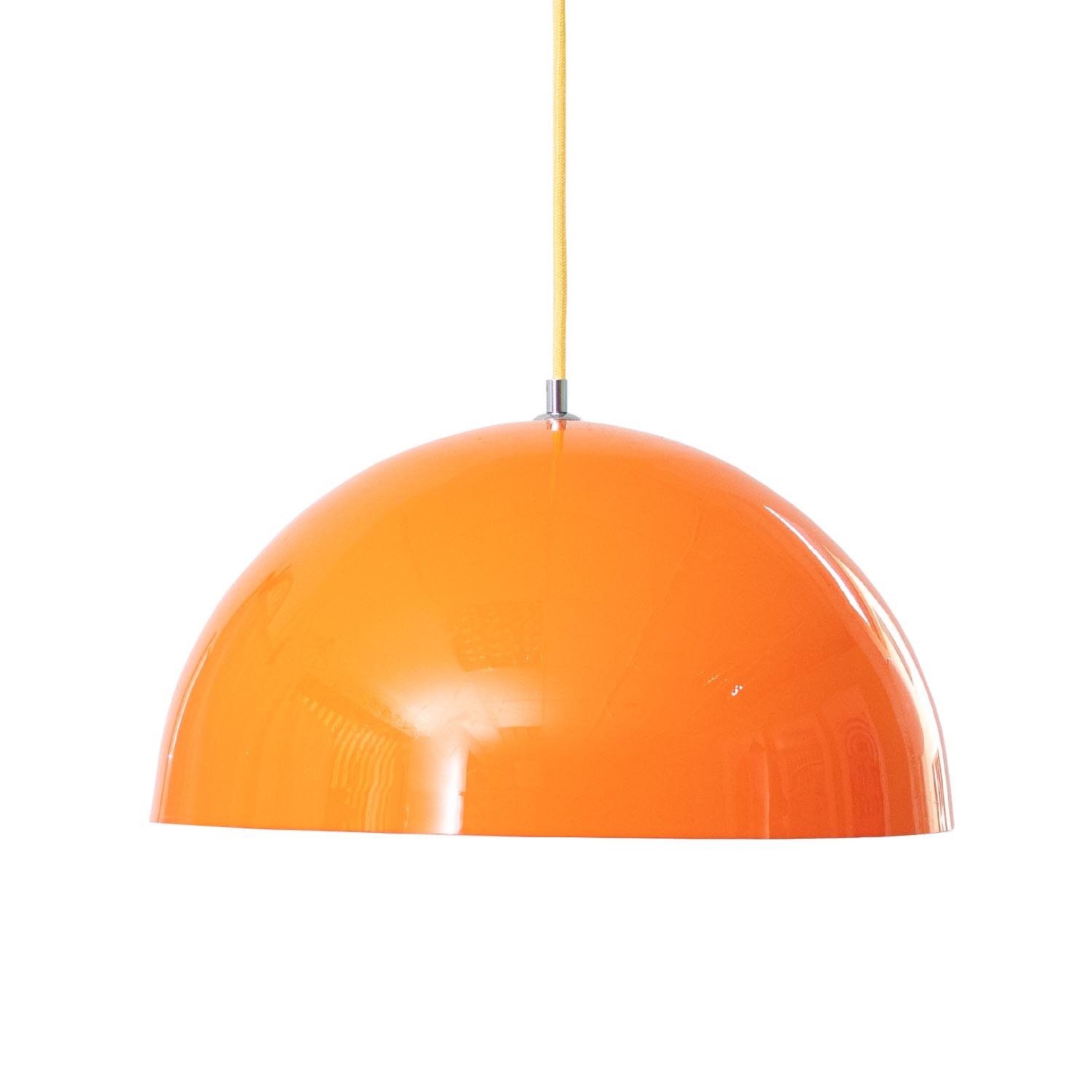 Vintage orange Flower Pot Plexi Hängelampe Ø 45 cm