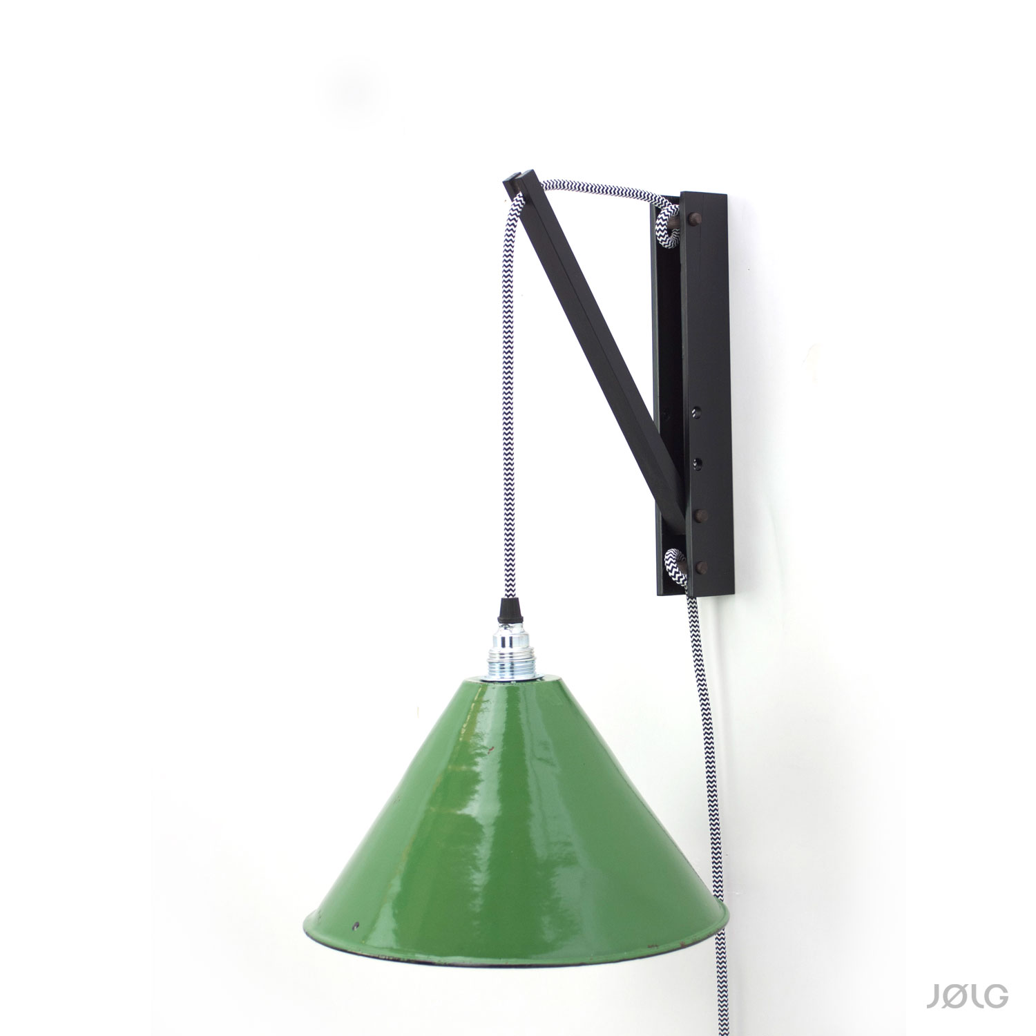 ausleger_schwarz_01 Wandhalterung Schwarz für Hängelampen (DIY Wandlampe)