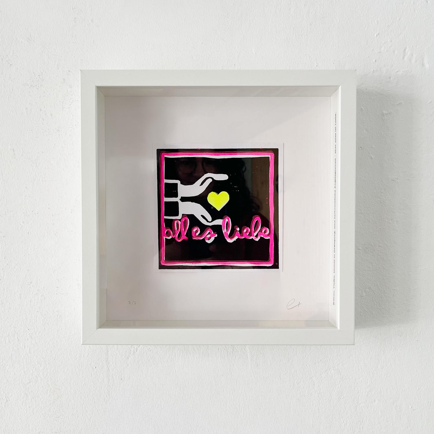 Print | alles liebe | limitierter Linoldruck 25 x 25 cm
