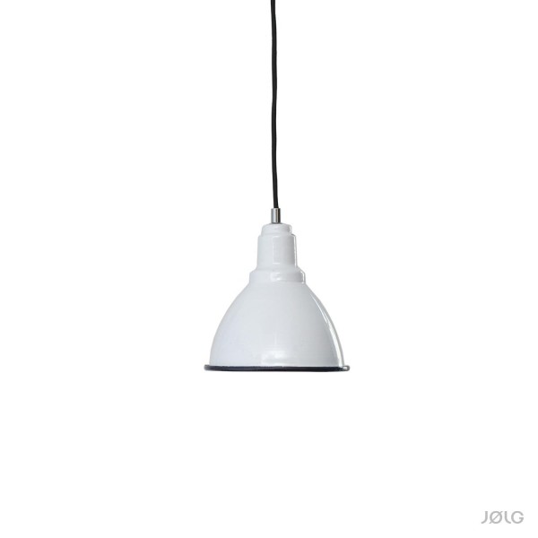 Weiße Emaille Spot Hängelampe Industrielampe Ø 18 cm ideal für Küchentheke, Bar etc.