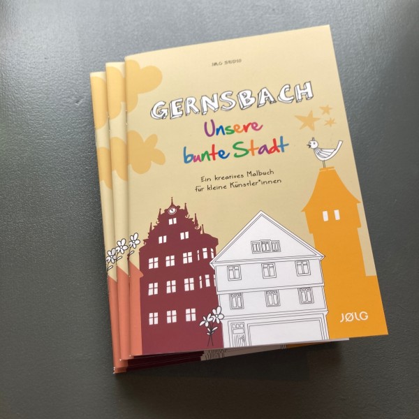 Gernsbach unsere bunte Stadt | Kreatives Malbuch