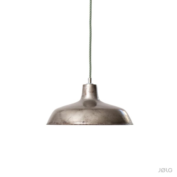 Metall graue Patina Fabriklampe Roh-Stahl Ø 32 cm